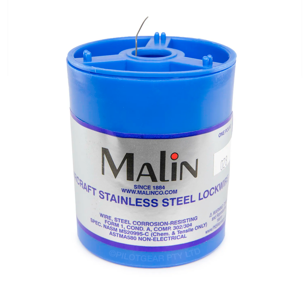 Malin Lockwire Stainless Steel Safety Wire - 1 lb Spool (Multiple Sizes Available)