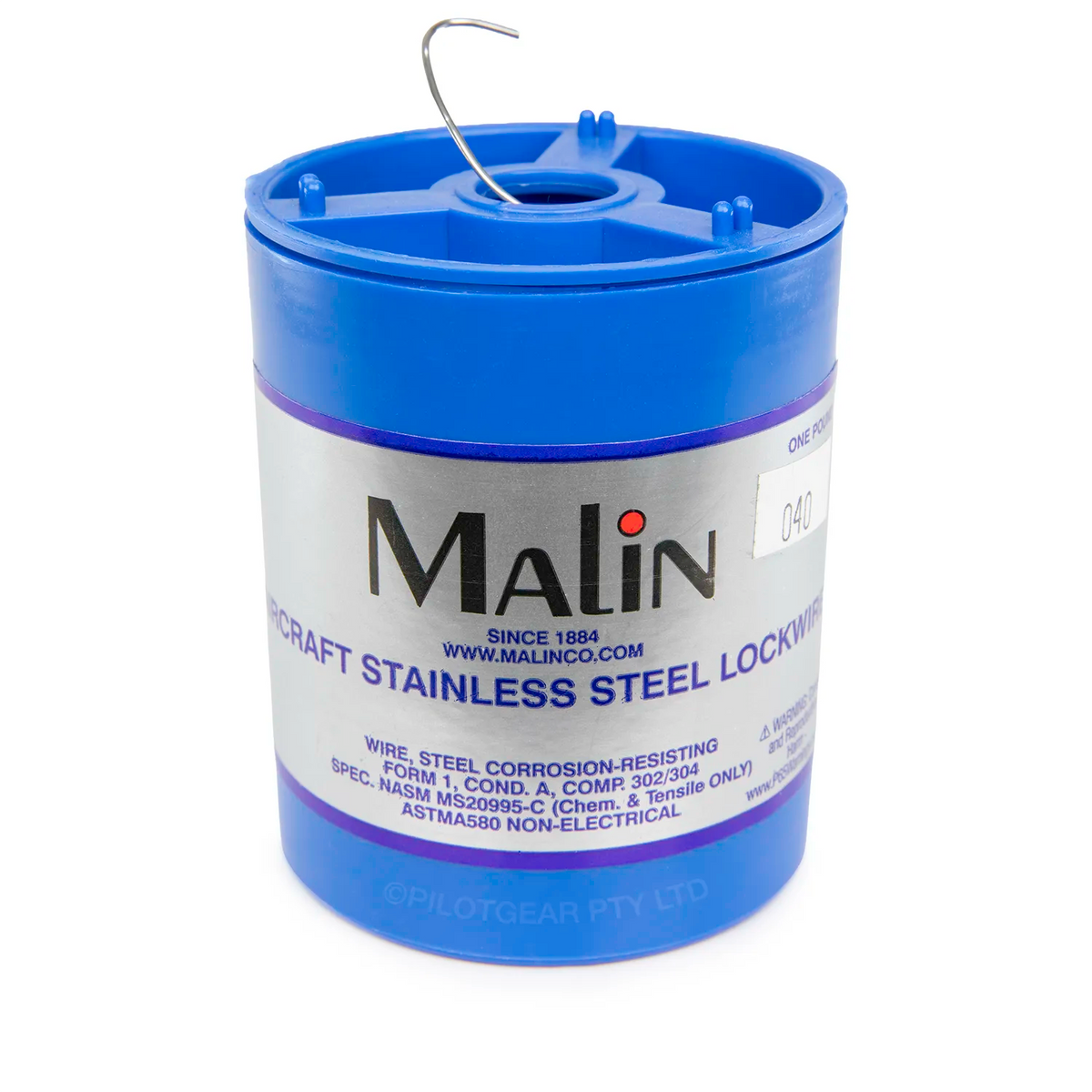 Malin Lockwire Stainless Steel Safety Wire - 1 lb Spool (Multiple Sizes Available)