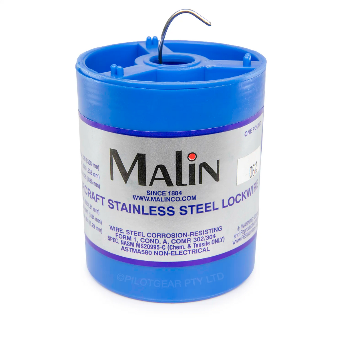Malin Lockwire Stainless Steel Safety Wire - 1 lb Spool (Multiple Sizes Available)