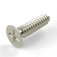 Pilot Gear 100 Degree Flat Head Tapping Screw, #6 x 1/2 in, Cadmium Plated Steel, Pack of 100, MS21207-6-8