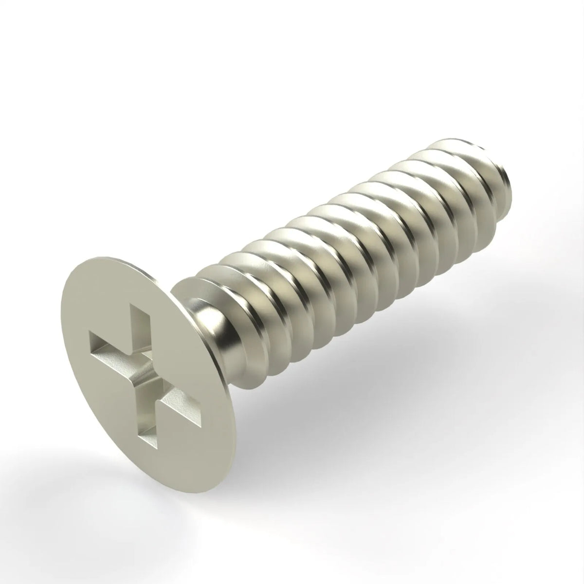 Pilot Gear 100 Degree Flat Head Tapping Screw, #6 x 1/2 in, Cadmium Plated Steel, Pack of 100, MS21207-6-8