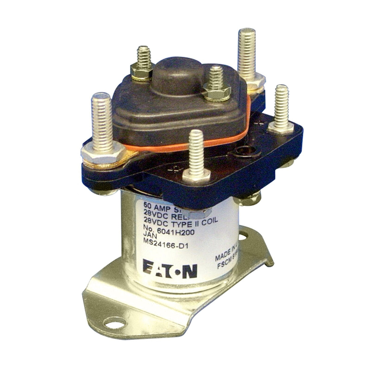 Safran 6041H200 Power Relay, 50 A 28 VDC, SPST Continuous Duty, MS24166-D1