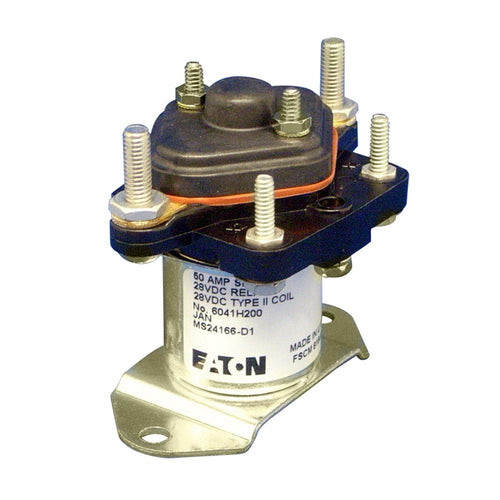 Safran 6041H200 Power Relay, 50 A 28 VDC, SPST Continuous Duty, MS24166-D1