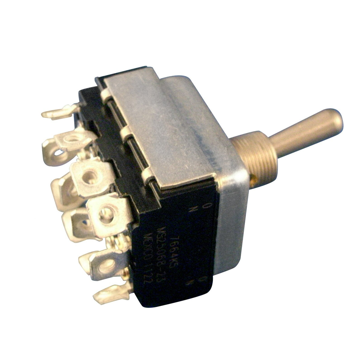 Eaton Heavy Duty Military Toggle Switch with Lever Seal, 4PDT, ON-NONE-ON, MS25068-23 (7664K5)