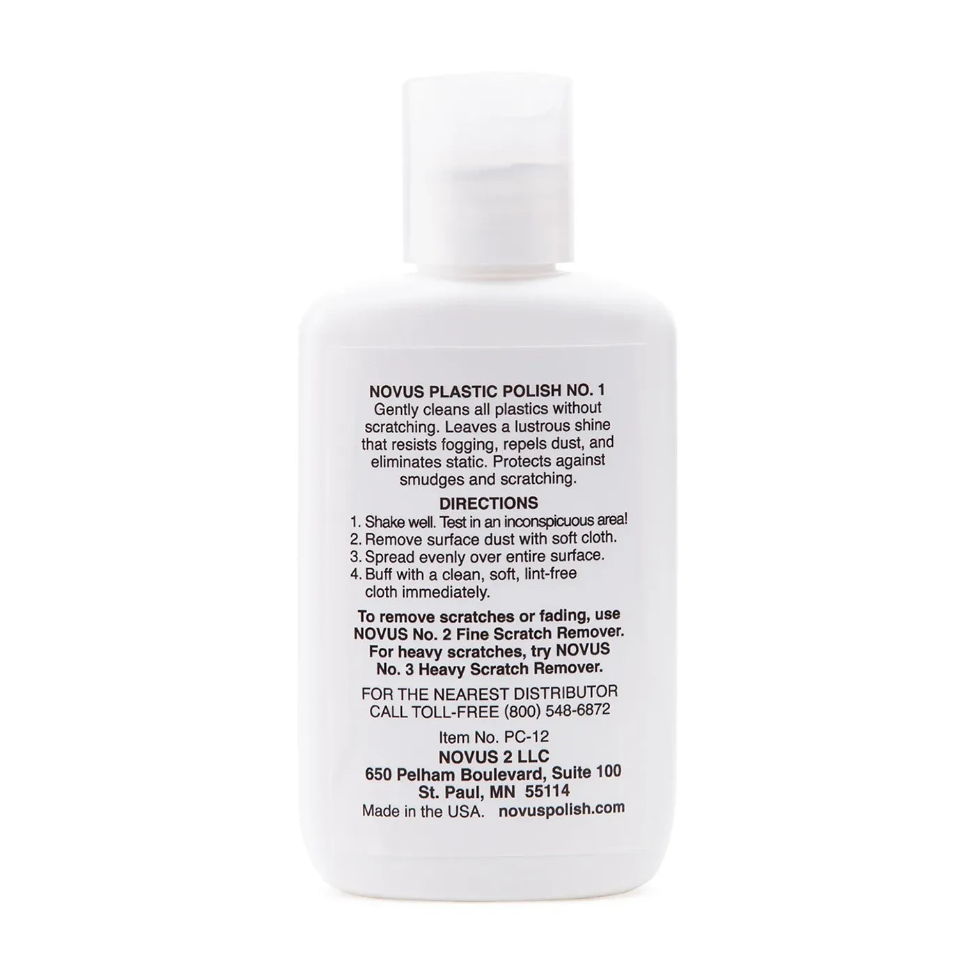 Novus 1 Plastic Polish Clean Shine & Protect 59.2 mL / 2 oz