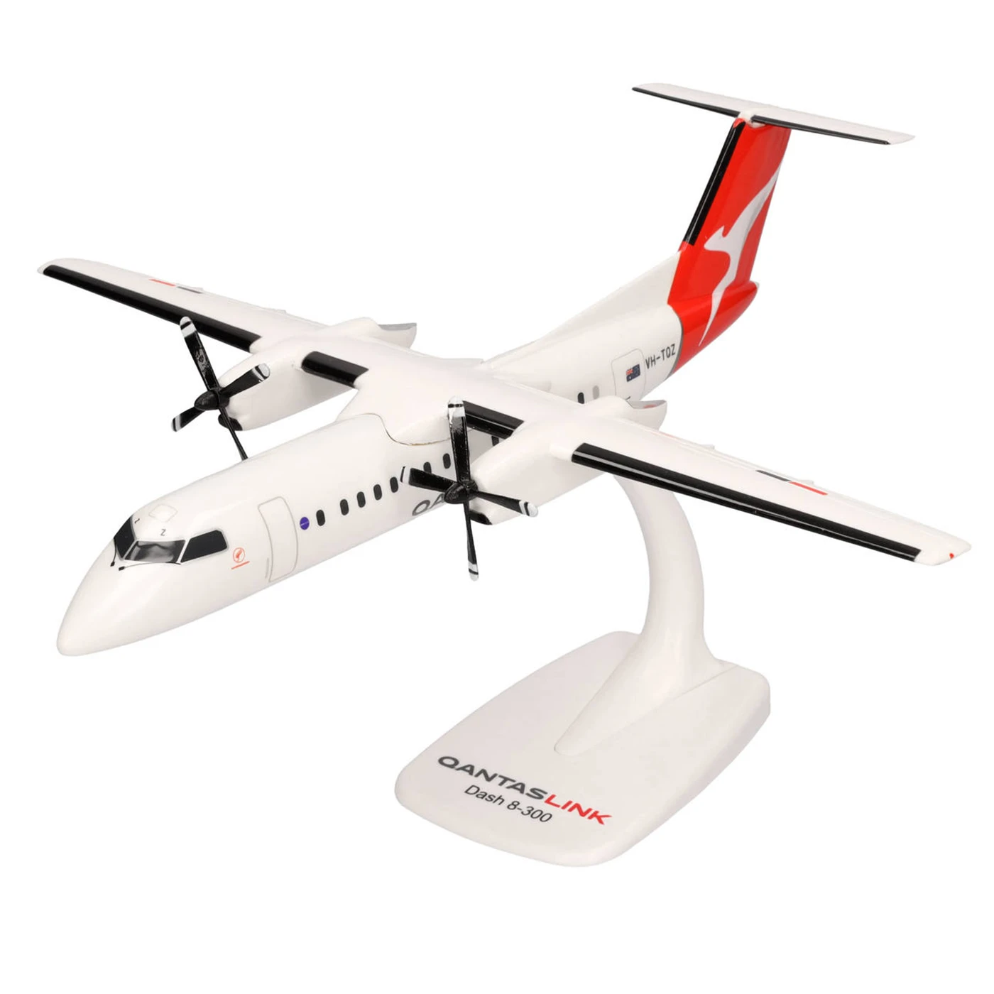 PPC 1/100 QantasLink Bombardier Dash 8-300 VH-TQZ Snap-fit Aircraft Model