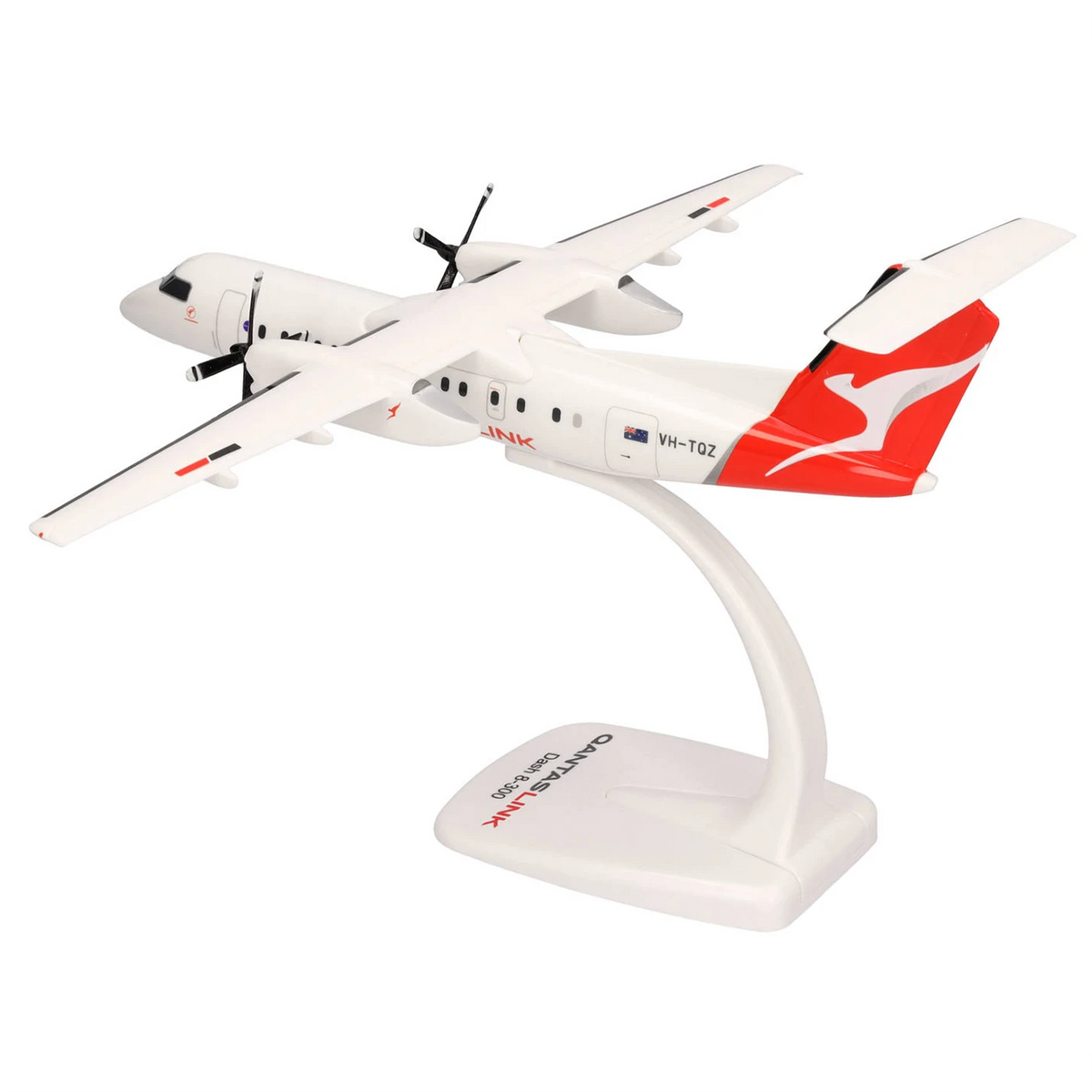 PPC 1/100 QantasLink Bombardier Dash 8-300 VH-TQZ Snap-fit Model Pesawat