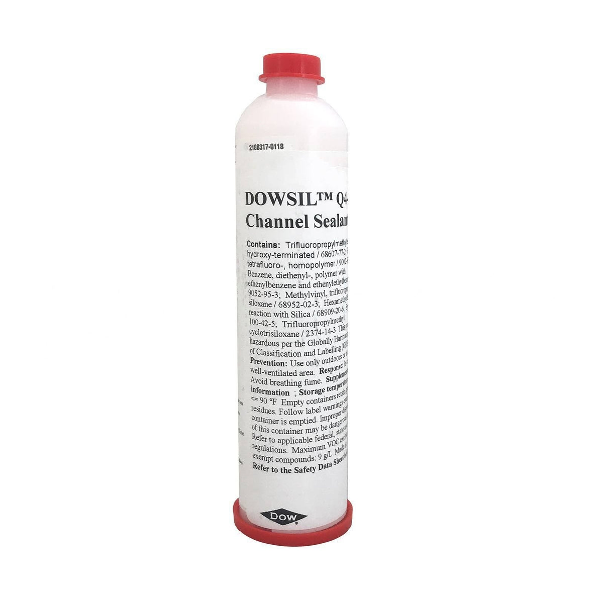 Dow DOWSIL Q4-2805 Fluorosilicone Channel Sealant, Non-Curing Fuel Tank Sealant, 212 g Cartridge