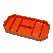 Grypmat Small Flexible Non-Slip Tool Mat, Orange, 6 x 12 in, Six Compartments, RFGMCR03S (RFGM-CR03S)