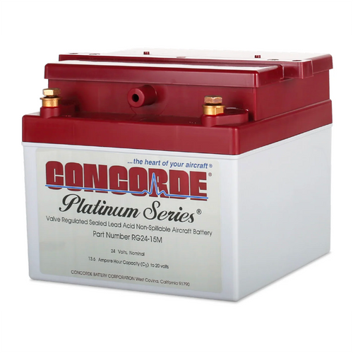 Concorde RG24-15M 24 Volt 13.6AH Sealed Lead Acid Aircraft Battery