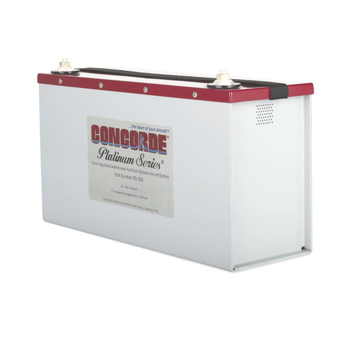 Concorde RG-355 Platinum Series 24 Volt 17AH Sealed Lead Acid Turbine Aircraft Battery, RG355