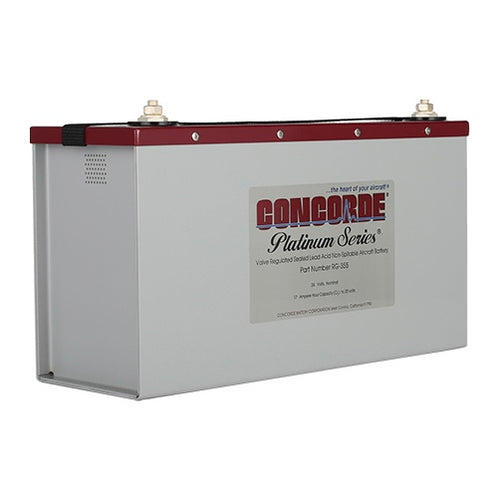 Concorde RG-355 Platinum Series 24 Volt 17AH Sealed Lead Acid Turbine Aircraft Battery, RG355