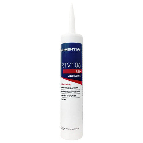 Momentive RTV106 High Temperature Silicone Sealant, Red, 10.1 fl oz Cartridge, RTV106-10-10Z