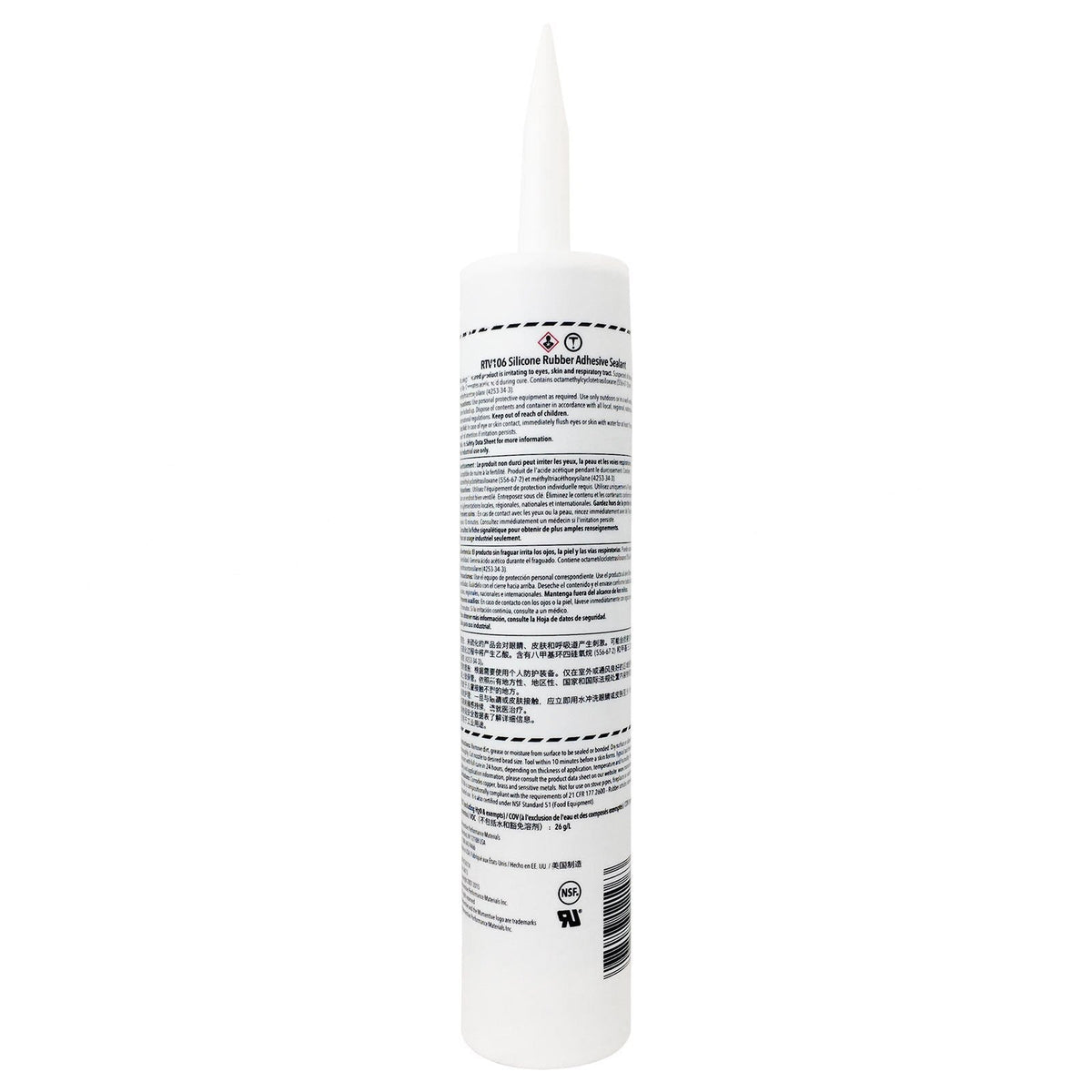Momentive RTV106 High Temperature Silicone Sealant, Red, 10.1 fl oz Cartridge, RTV106-10-10Z