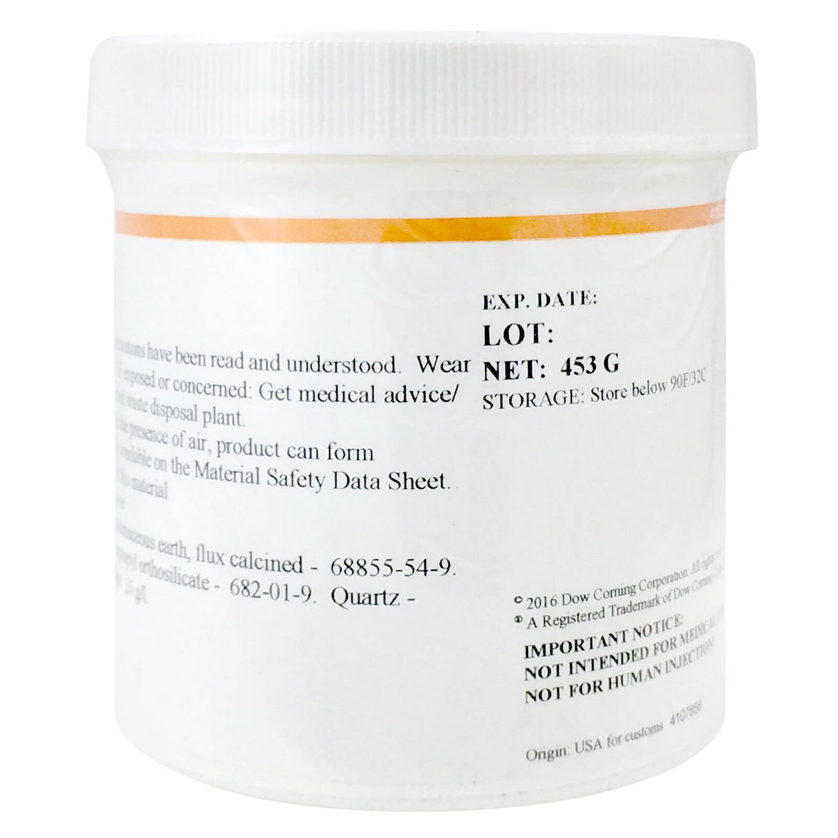 Dow SILASTIC RTV-3110 Mold-Making Base, White, 453 g Jar, RTV3110-1LB