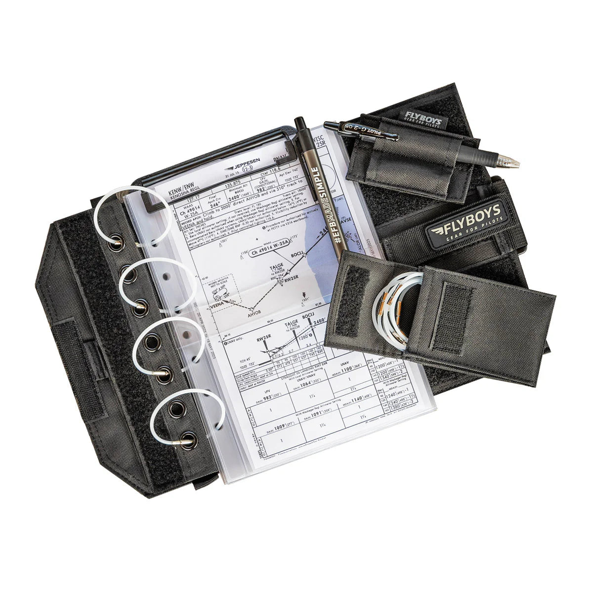 FlyBoys Reversible Kneeboard with Clipboard & Eyelets