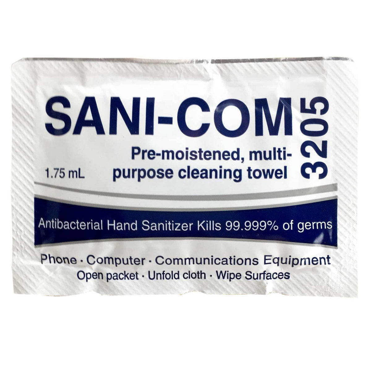 Celeste Sani-Com Pre-Moistened Cleaning Towelettes, Pack of 200, SC3205 (SC-3205)