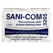 Celeste Sani-Com Pre-Moistened Cleaning Towelettes, Pack of 200, SC3205 (SC-3205)