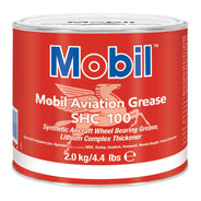 Mobil Aviation Grease SHC 100 Synthetic Aircraft Wheel Bearing Grease, 2 kg (4.4 lb) Tin