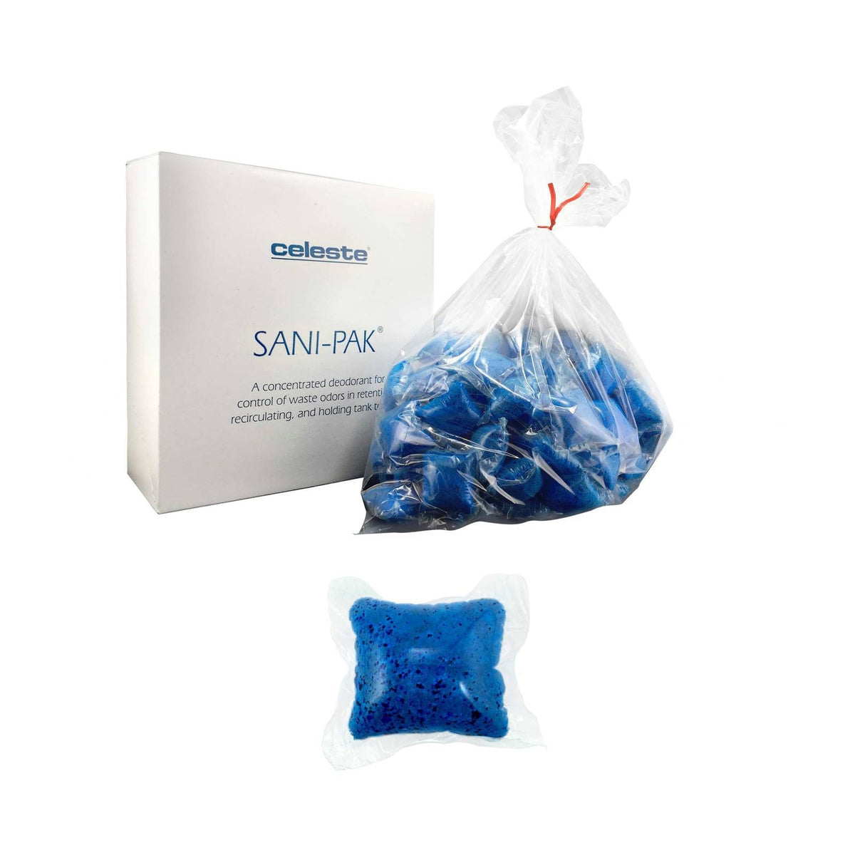 Celeste Sani-Pak Powder Lavatory Deodorant, Box of 100 x 6 g Packets, SP77006A (SP-77006/A)