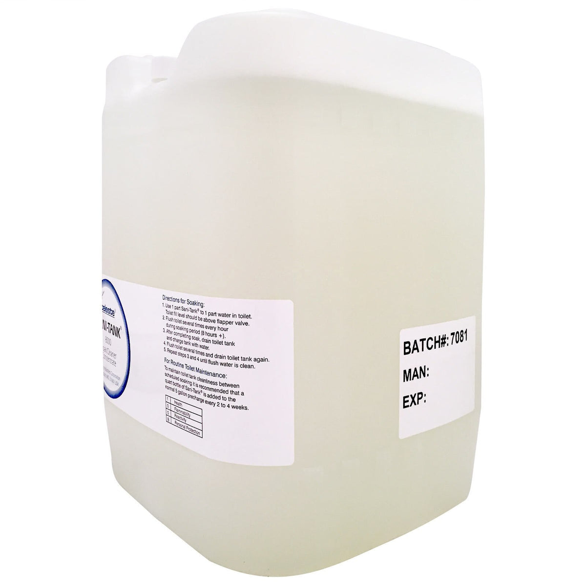 Celeste Sani-Tank Lavatory Soak for Organic Buildup, 5 Gallon Pail, SP8000-5 (SP-8000/5)