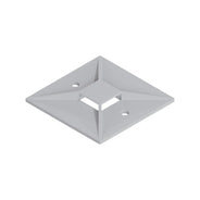 ABB Ty-Rap 4-Way Adhesive Cable Tie Mounting Base, 1.13 x 1.13 in, Natural Nylon, Pack of 100, TC5345A