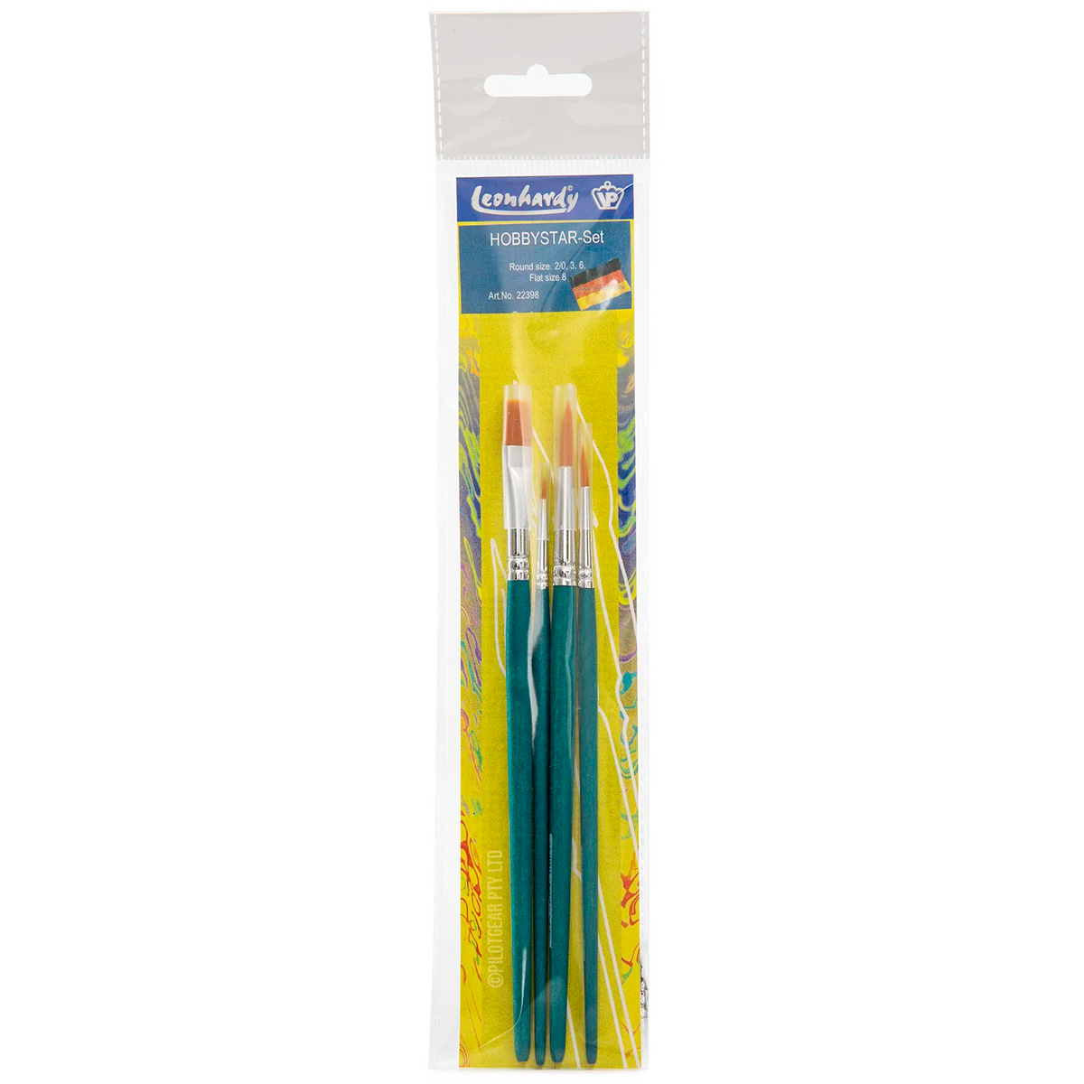 Kuas Cat VP Leonhardy - Set Kuas Hobi 4pc
