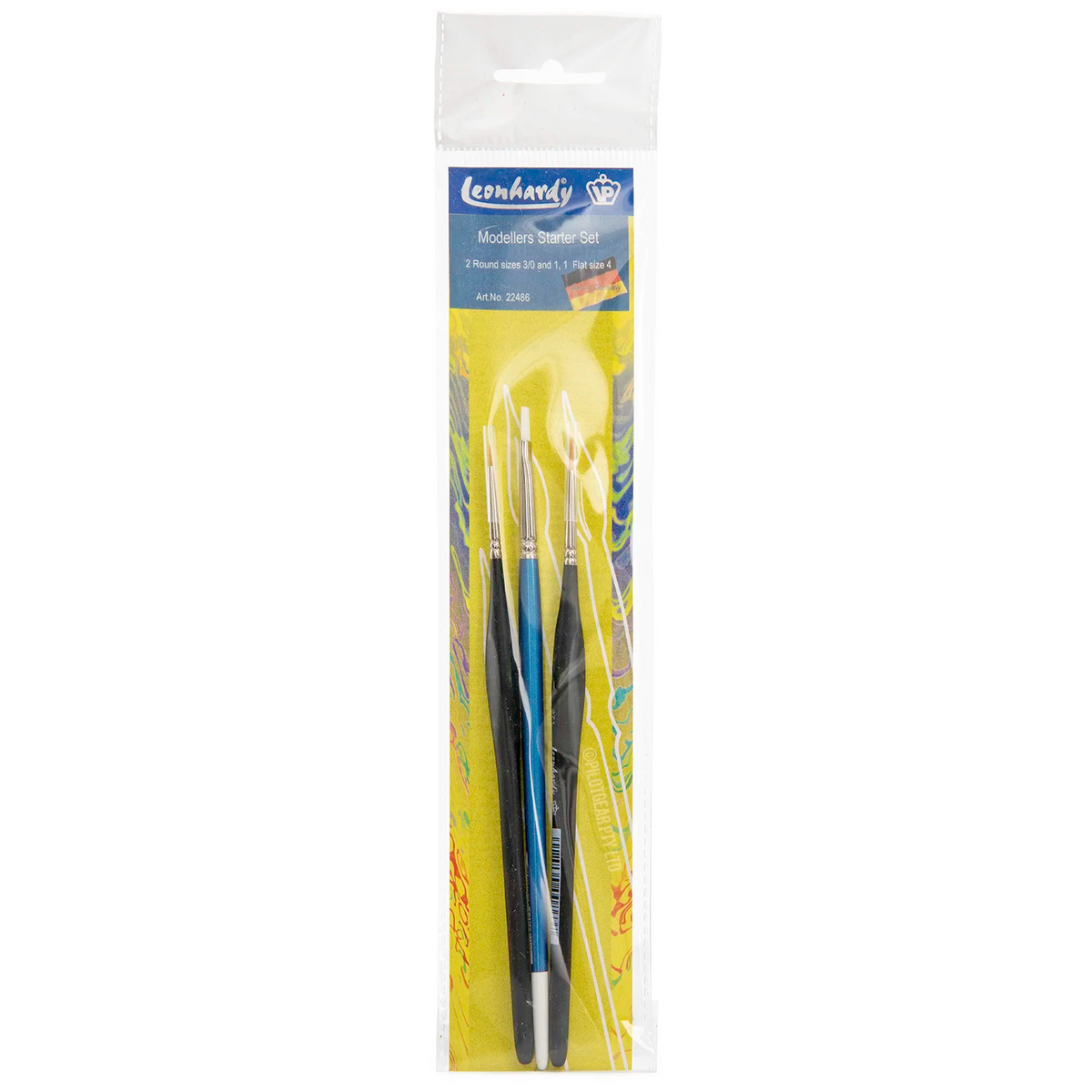 Kuas Cat VP Leonhardy - Set Pemula Pemodel 3pc