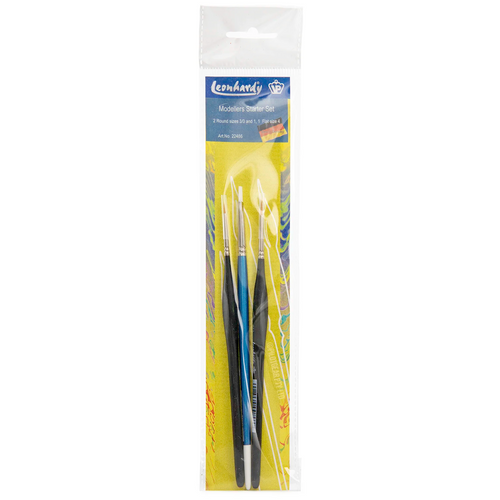 Kuas Cat VP Leonhardy - Set Pemula Pemodel 3pc