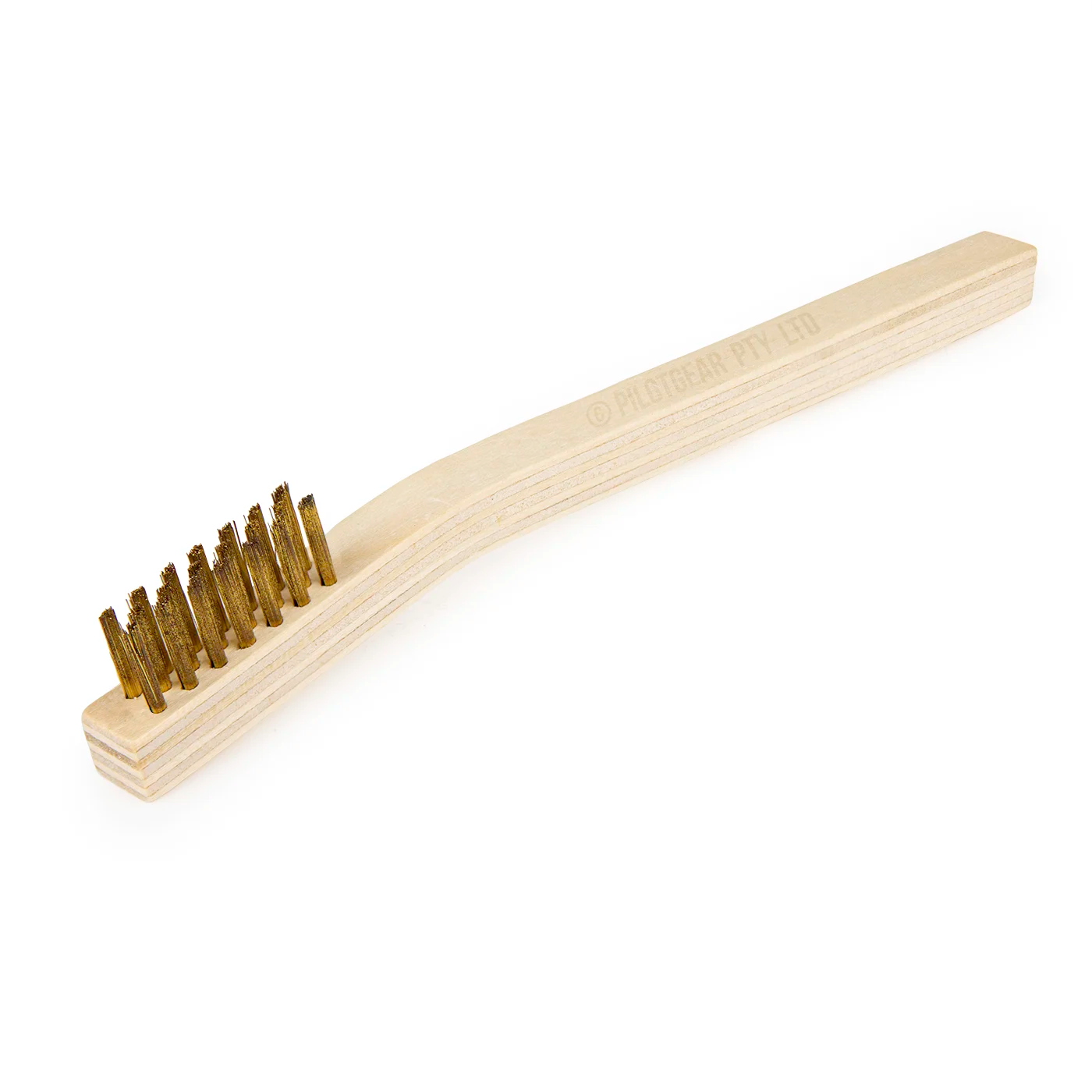 Brass Bristle Scratch Brush with 20cm Wood Handle