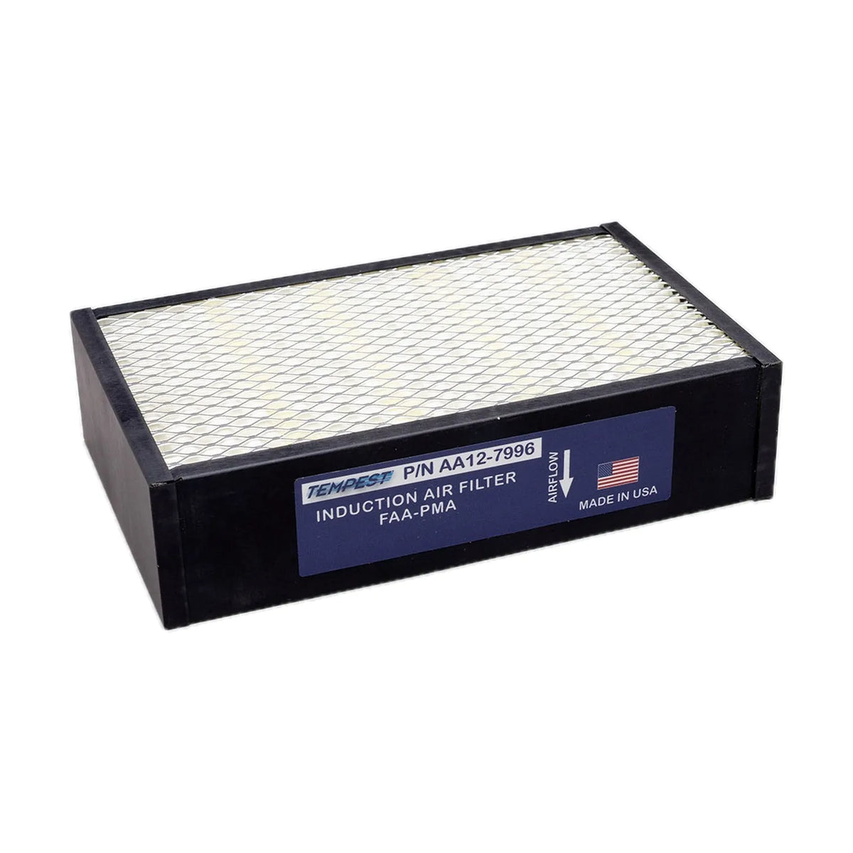 Tempest AeroGuard Induction Air Filter, Beechcraft 95-C55, 95-C55A, D55, D55A, E55, E55A, 58, AA12-7996