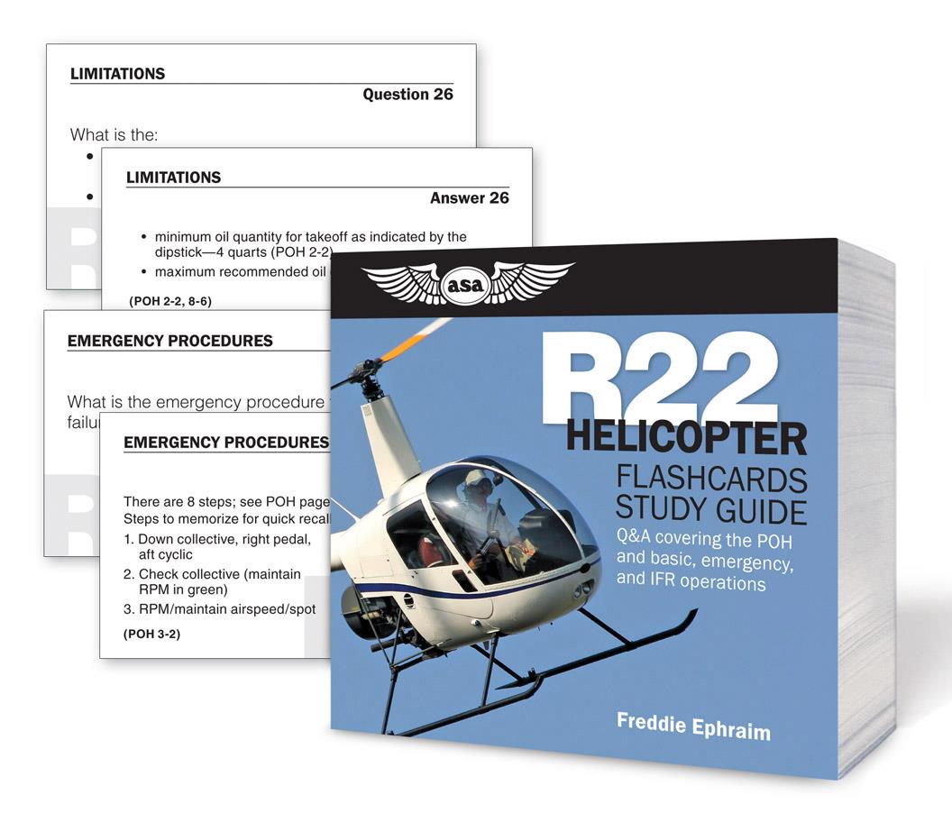 ASA R22 Helicopter Flashcards Study Guide image 0
