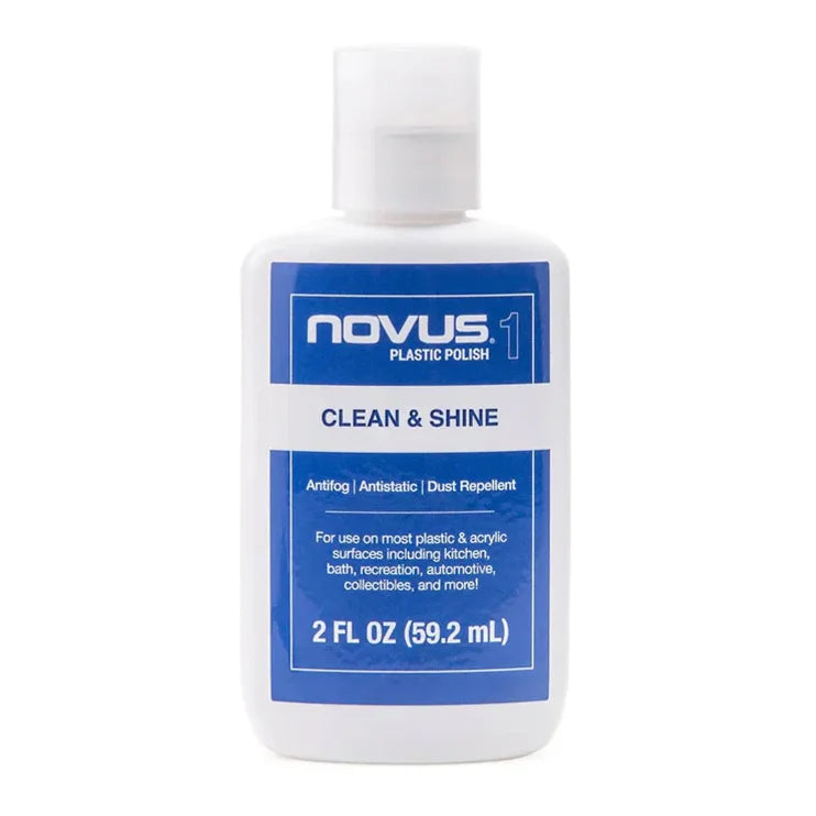 NOVUS Plastic Polish Restoration Kit – 1 & 2 (59.2mL / 2oz) Bottles & Polish Mates image 2