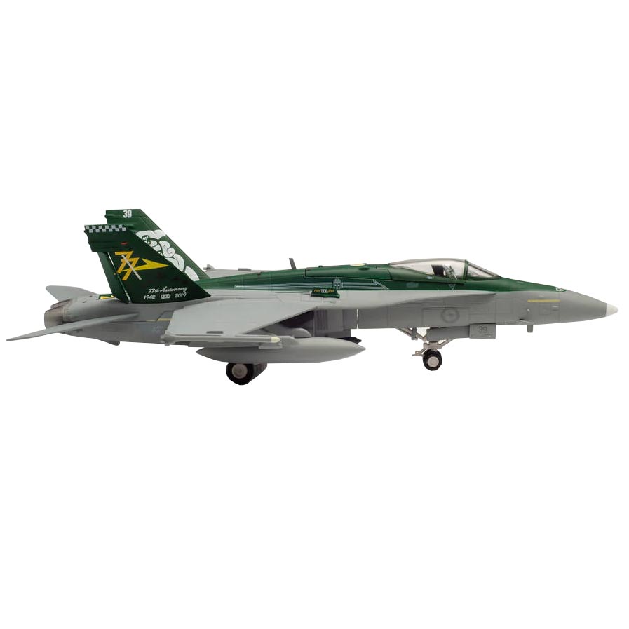 1/72 Scale RAAF McDonnell Douglas F/A-18A Hornet NO. 77 Squadron i77th Anniversaryi Williamtown Air Aircraft Model image 1