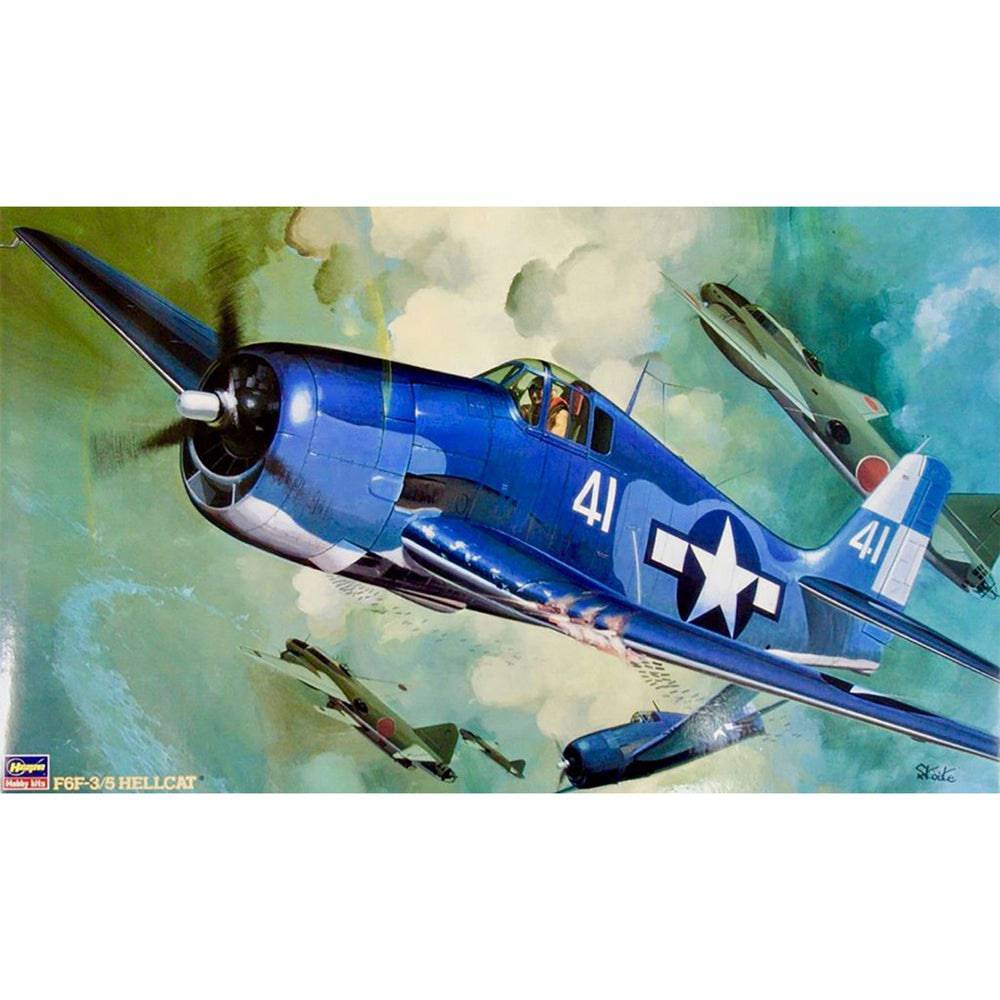 Hasegawa 1/32 F6F3/5 Hellcat Aircraft Model Kit image 1