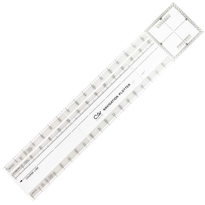Folding Navigation Plotter Scale Ruler for Flight Training image 1