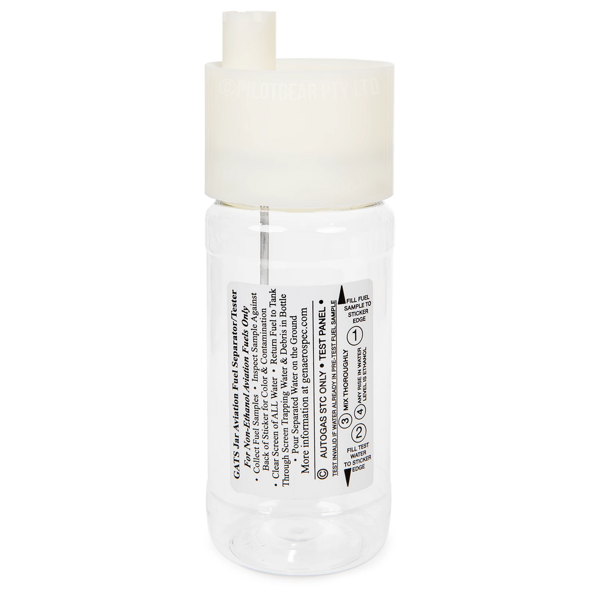 GATS Jar Aircraft Fuel Tester - Available in 12oz & 16oz - 16 oz image