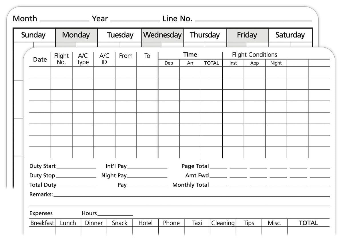 ASA Flight Crew Pocket Logbook image 1
