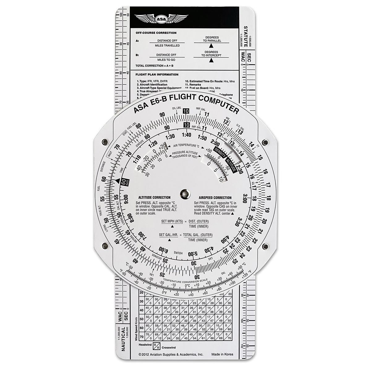 ASA E6B Flight Computer Paper image 0