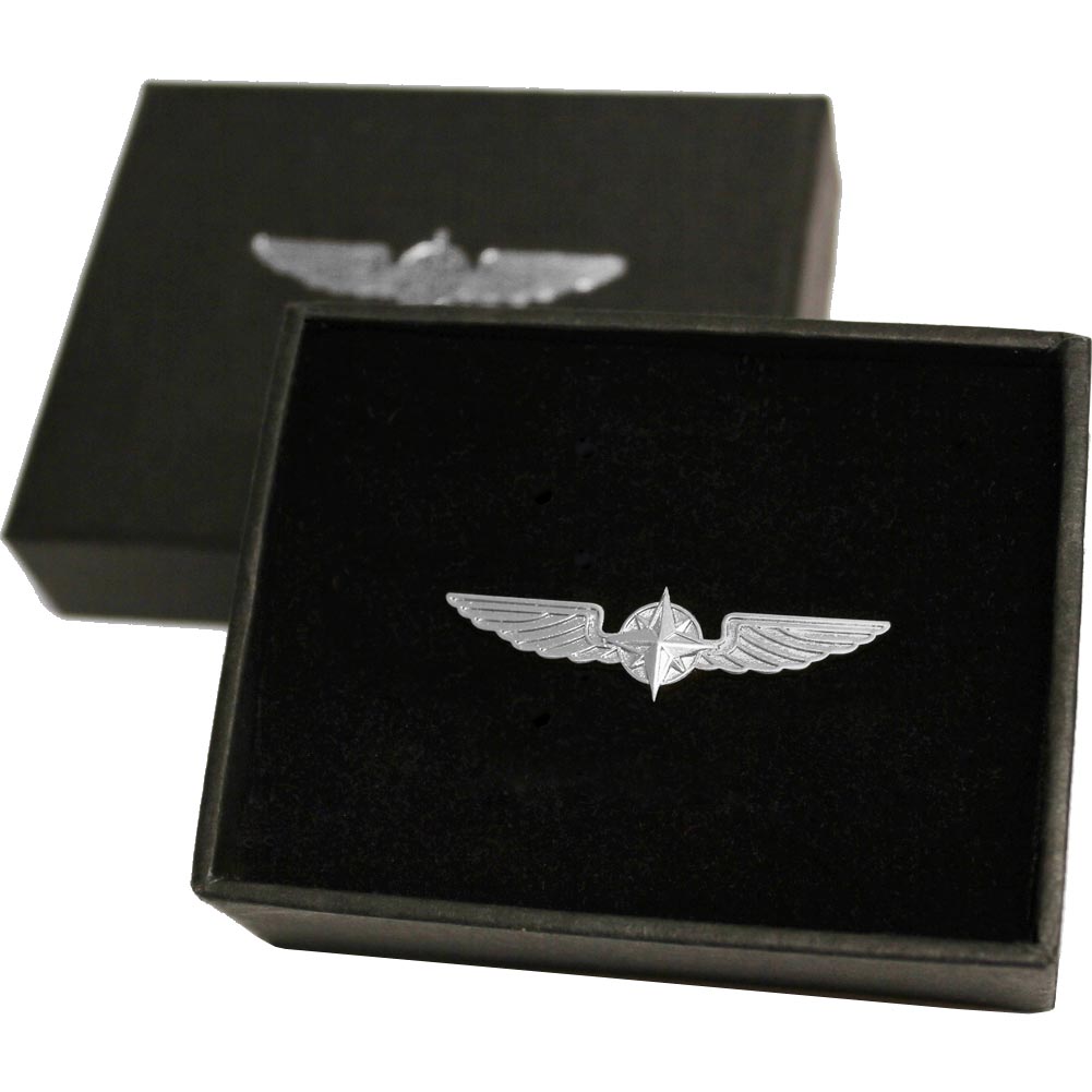 Design4Pilots Pilot Wings - Silver / Medium 3.5cm image 0