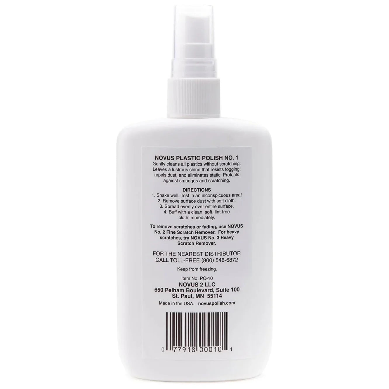 Novus 1 Plastic Polish Clean Shine & Protect 237 mL / 8 oz image 1