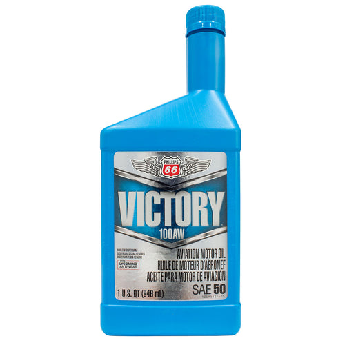 Oli Motor Penerbangan Phillips 66 Victory 100AW SAE 50 - 1 Quart (946 mL)