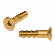 Sekrup Mesin, 1-3/32" x 10-32, 100Deg, Cengkeraman: 5/8", Berlapis Kadmium