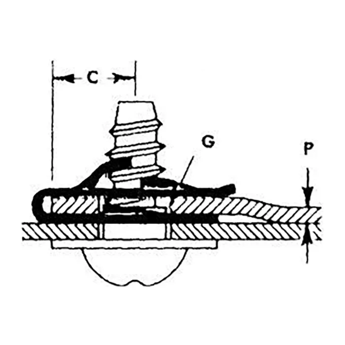 Tinnerman Nut - U-Type #8 (25 Pack) image 1