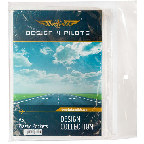 Saku Transparan A5 Design4Pilots untuk Kneeboard Profi (Paket 10)