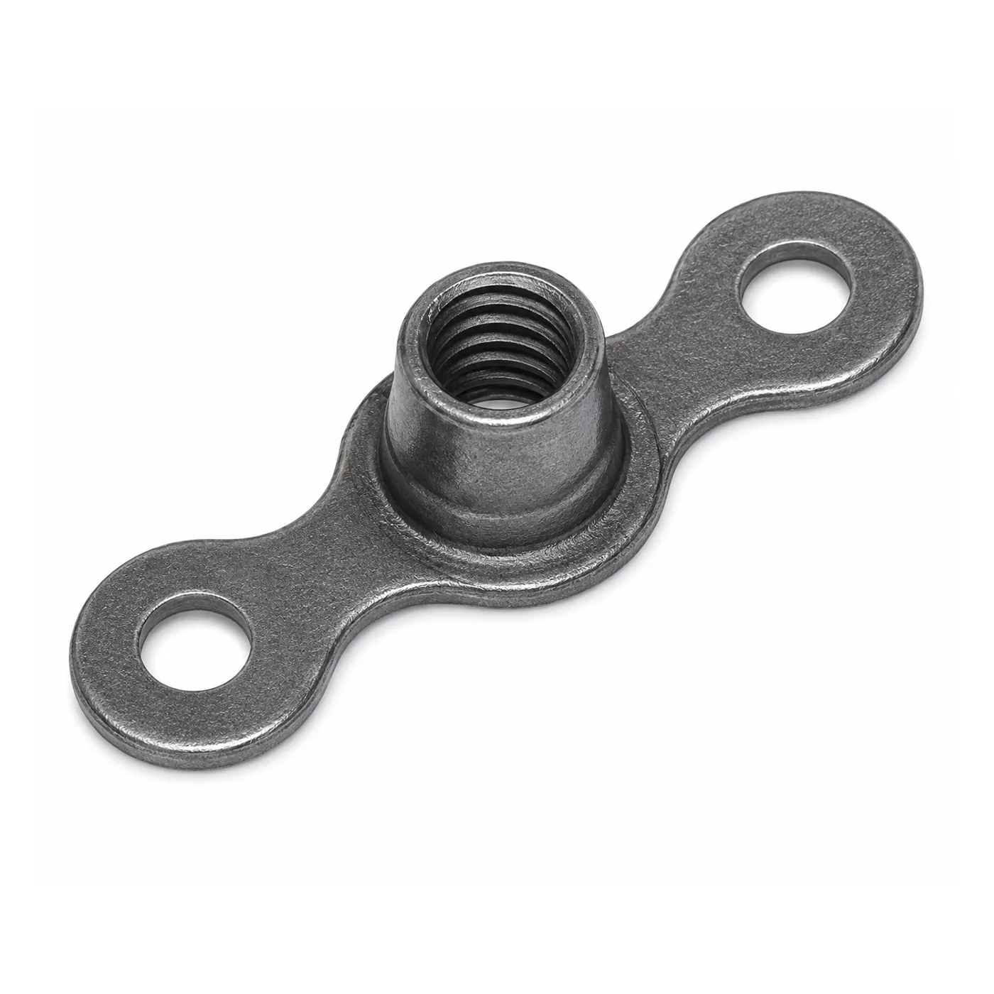 Self-Locking Nutplate, Two Lug, Thread: 8-32, Dry Film Lube