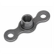 Self-Locking Nutplate, Two Lug, Thread: 8-32, Dry Film Lube