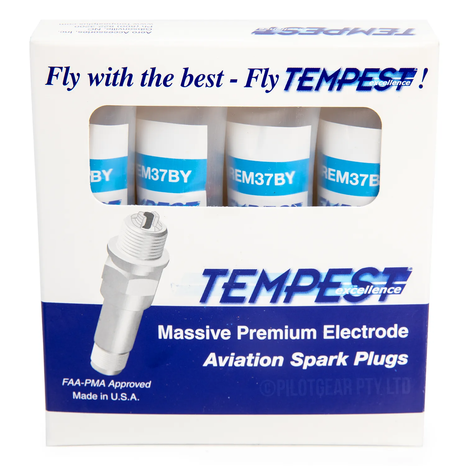 Tempest Aviation Spark Plug UREM37BY (Box of 12) image 3
