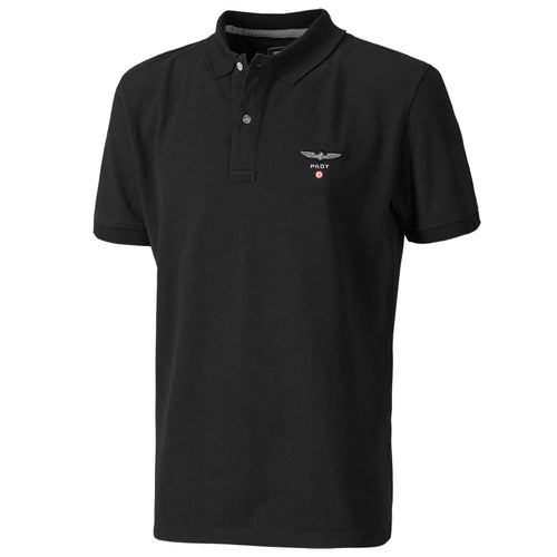 Design4Pilots Pilot Polo Shirt - Black