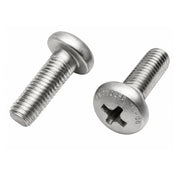 Stainless Steel Machine Screw, 0.406" x 8-32, Grip: 0.032"